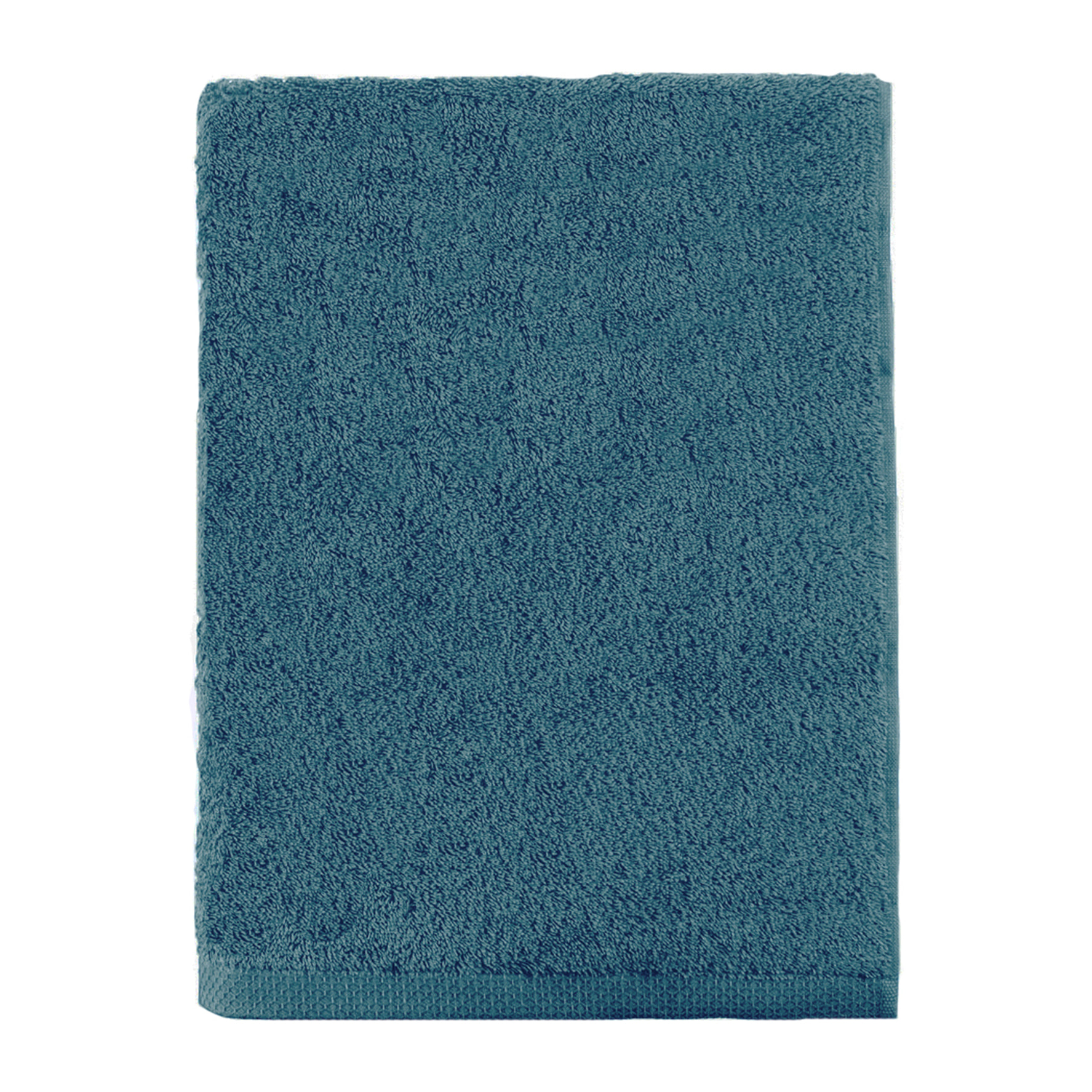 Drap de bain uni en coton, AQUA, Vert Émeraude