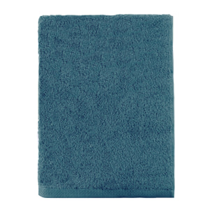Drap de bain uni en coton, AQUA, Vert Émeraude