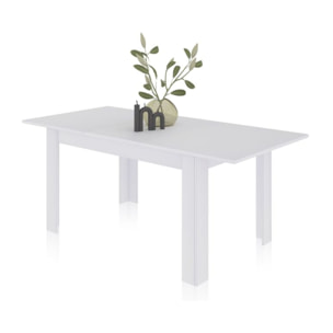 Mesa de comedor extensible Danna 140 Blanco Artik (Blanco Mate)