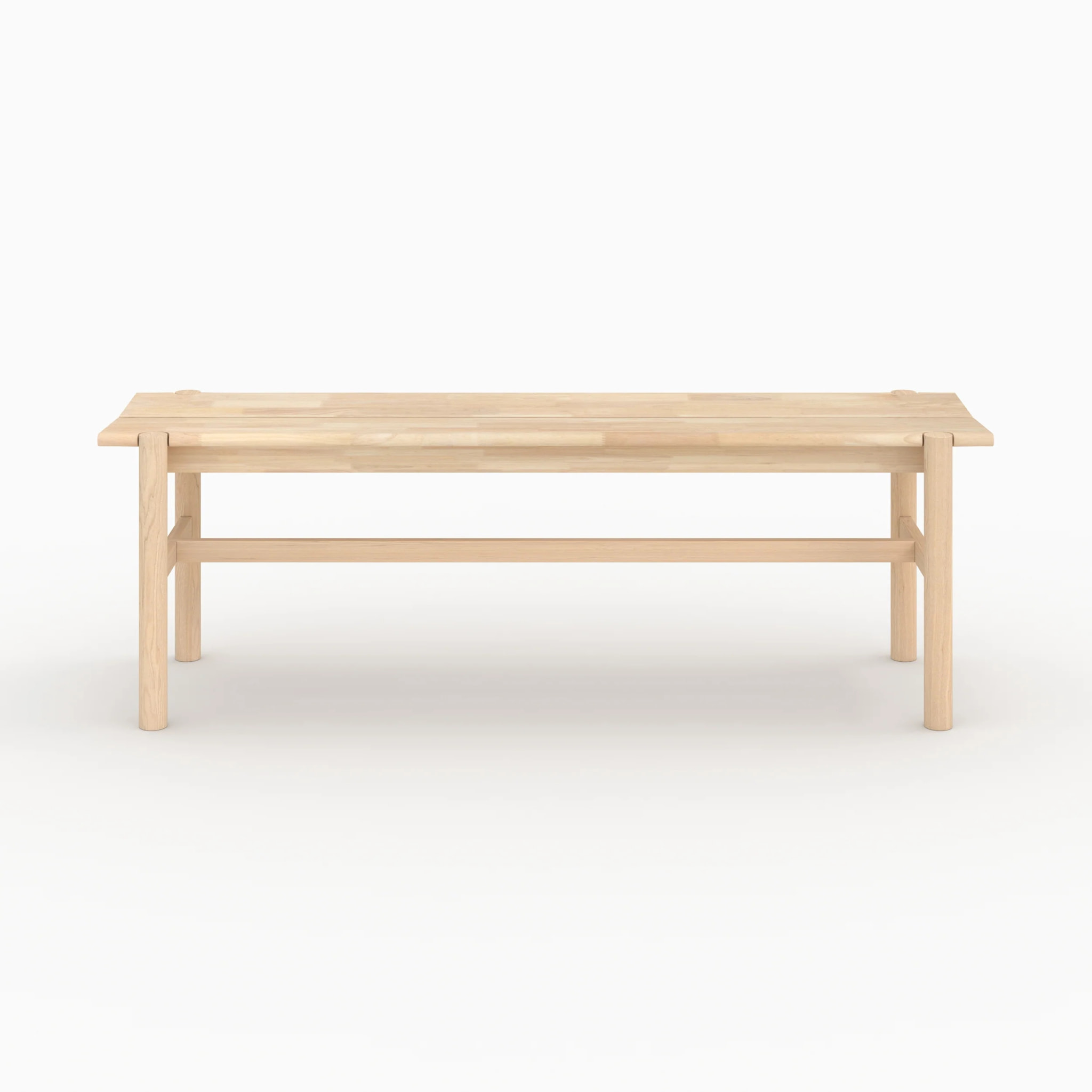Banc 3 places en bois effet blanchi - Suzette