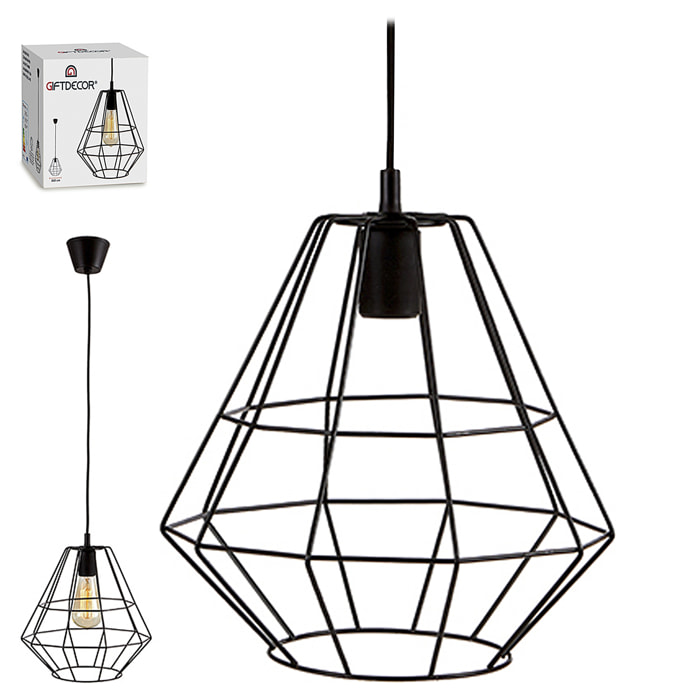 Lampada moderna in ferro battuto per soffitto