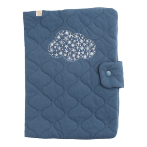 Protège carnet de santé en coton matelassé
