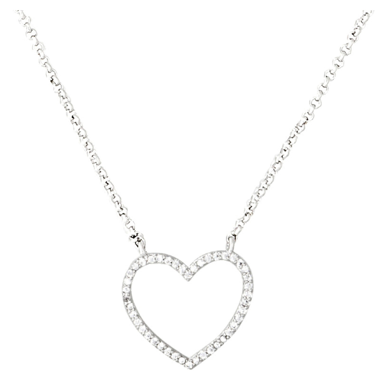 Collana U.S. Polo Assn. In metallo placcato rodio