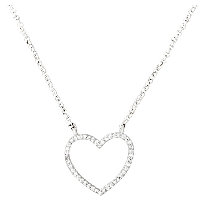 Collana U.S. Polo Assn. In metallo placcato rodio