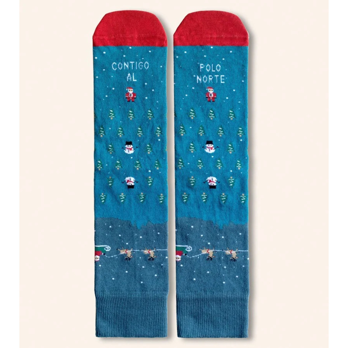 Calcetines "Contigo al polo norte" talla 43-46
