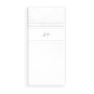 Triptico Coche Cigueña Oso Bco/Gris