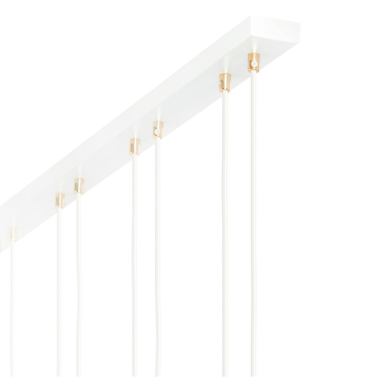 Lampada a sospensione GLAM in acciaio bianco e vetro