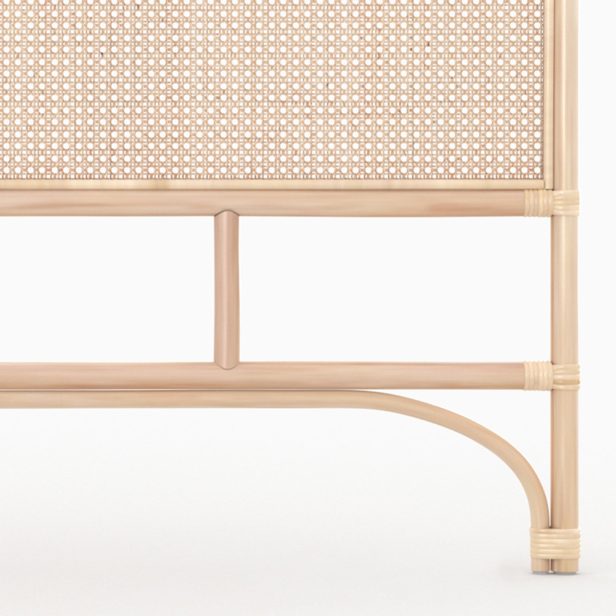 Tête de lit en rotin et cannage 140 cm - Grace
