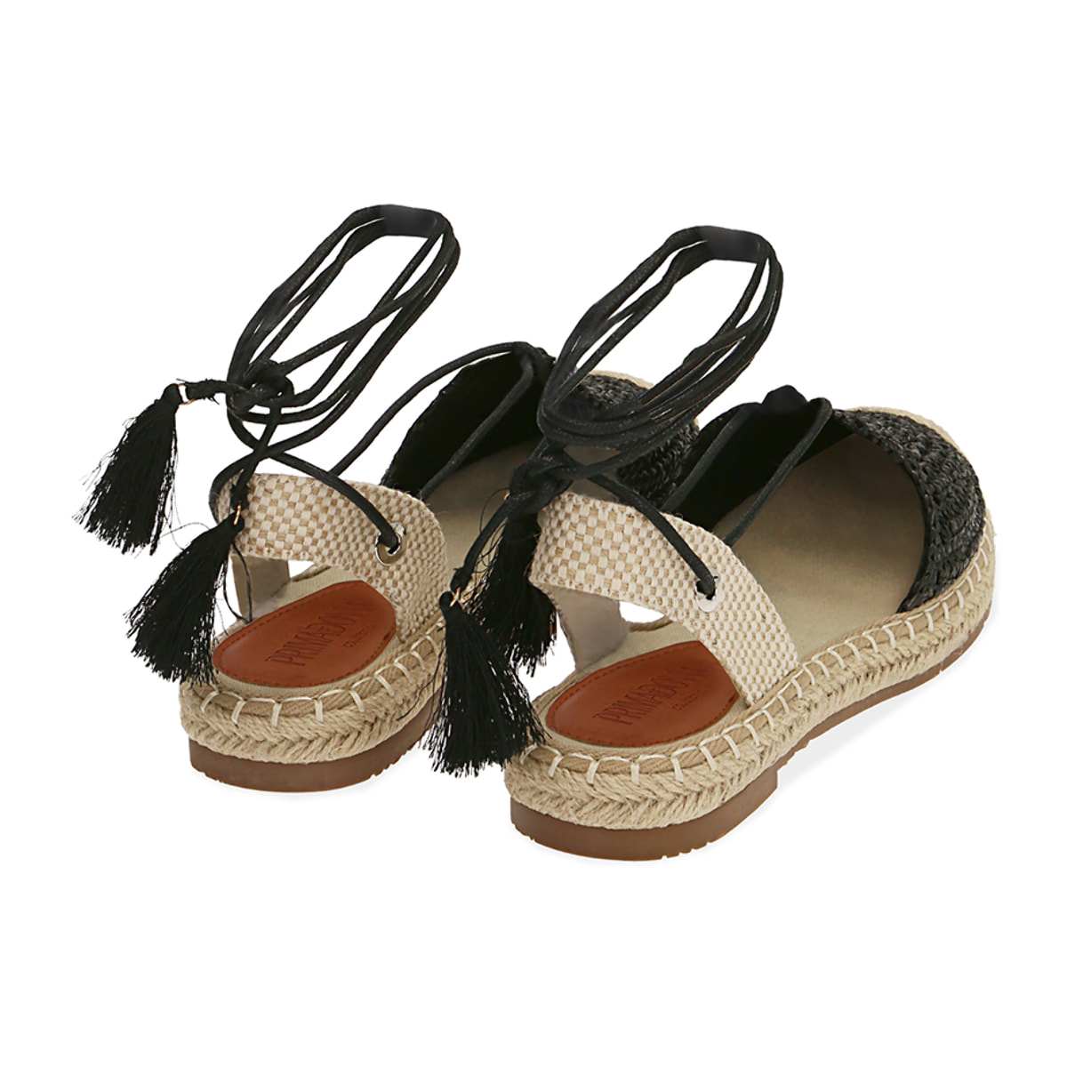 Alpargatas crochet negras