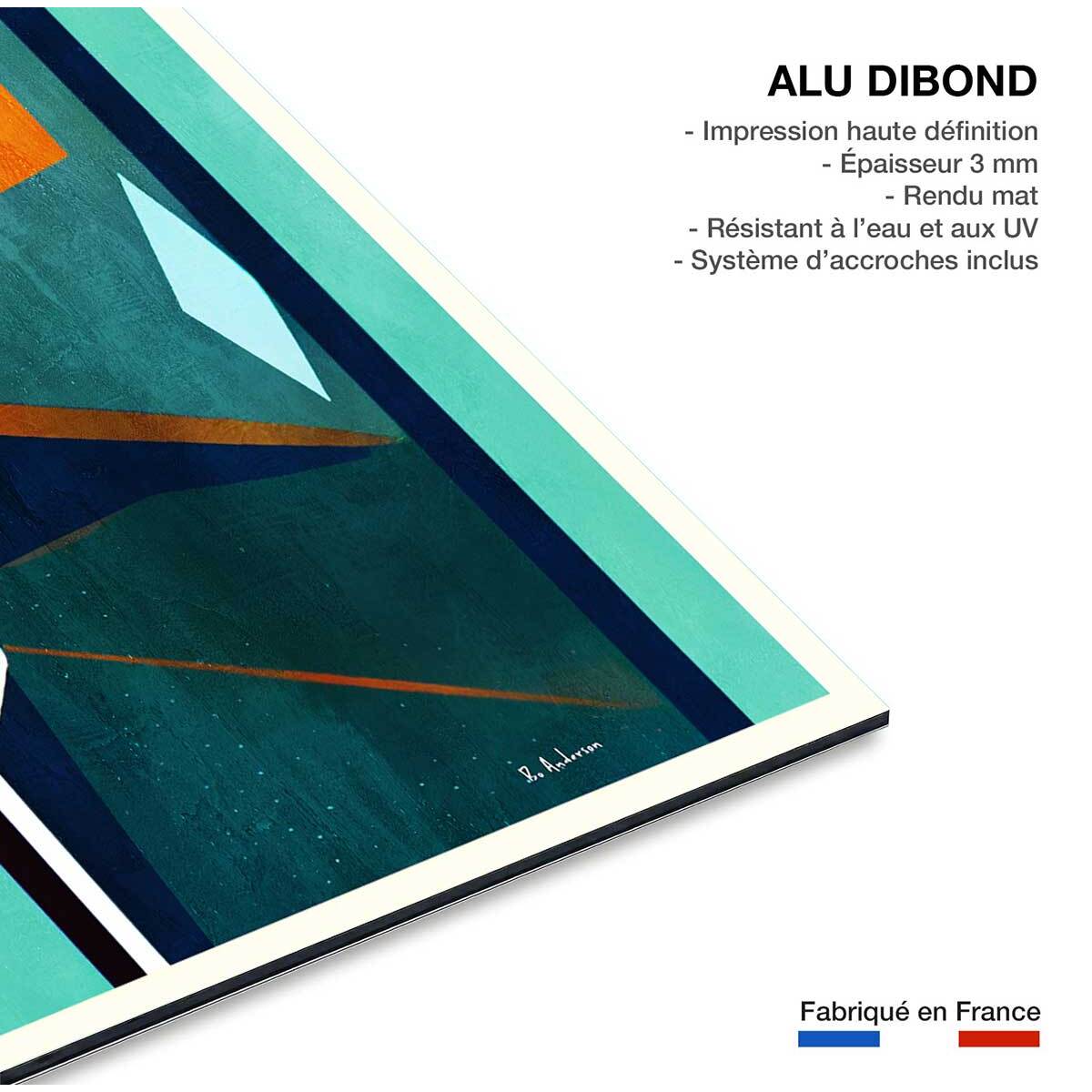 Tableau boisson mon petite crement rosé  Tableau alu Dibond