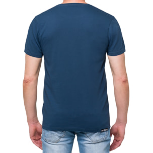 Camiseta de algodón 150 gr Hot Buttered Rebel Color Azul Indigo