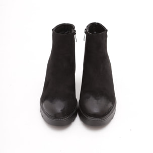 STIVALETTO BASSO LISCIO NERO