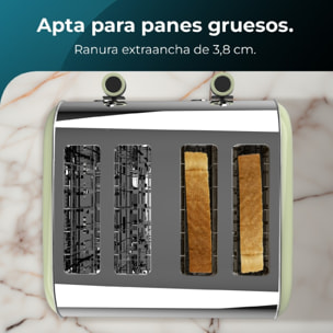 Cecotec Grille-pain vertical Toastin' time 1500 Double Green