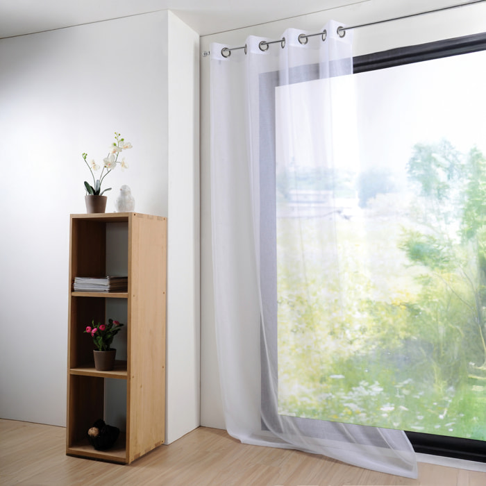 Voilage uni et léger - Blanc