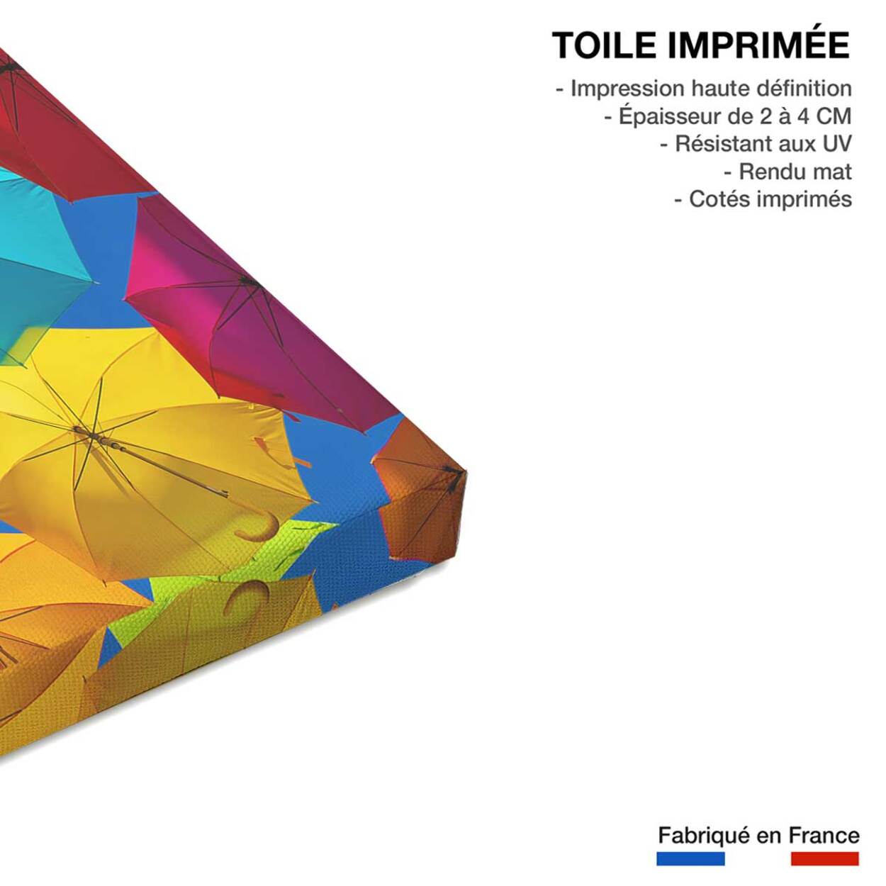 Tableau ciel de parapluies Toile imprimée