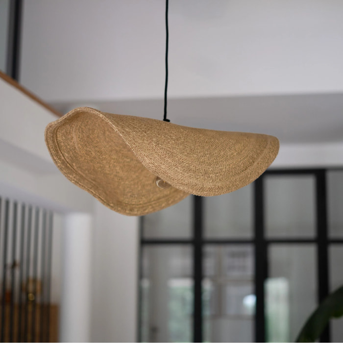 Suspension en matière naturelle et métal 61 cm - Maho