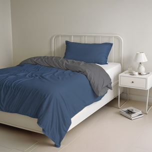 PARURE COPRIPIUMINO NATURAL COLOR SINGOLO - 100% COTONE MADE IN ITALY