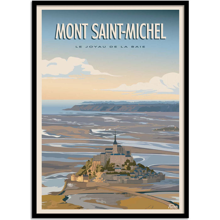 Affiche - Mont Saint-Michel - TuroMemoriesStudio