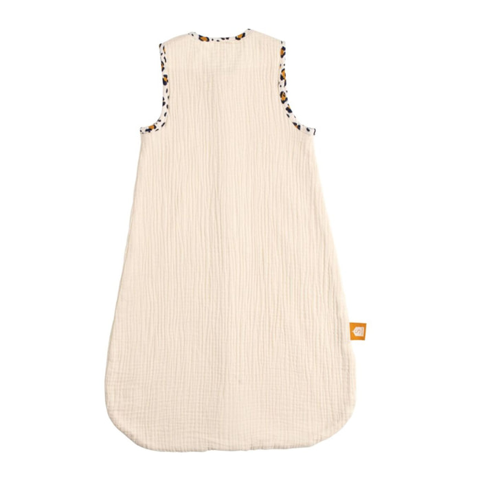 Gigoteuse bébé été en gaze de coton détails léopard