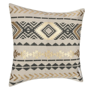 Housse de coussin "Etnik" gris 40x40cm