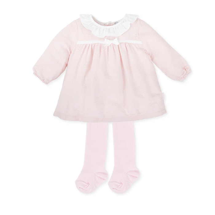Vestido con leotardos - Rosa