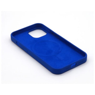 Coque CASYX iPhone 15 Plus Magsafe Bleu Majorelle