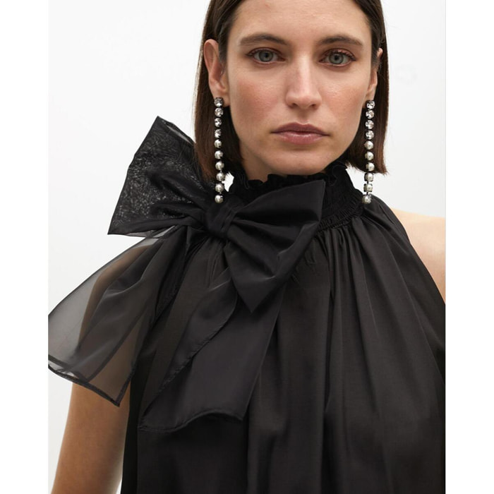 Top Halter con Fiocco