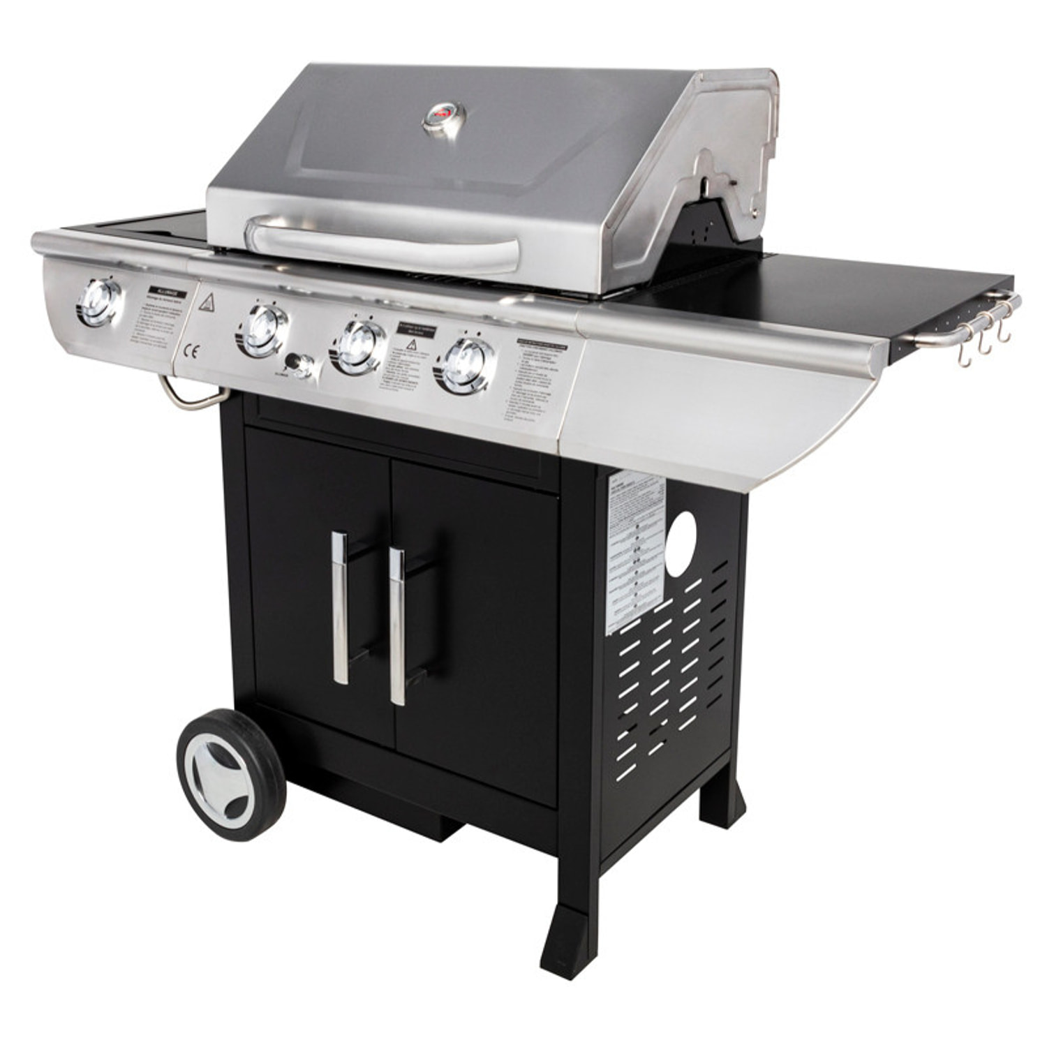 Barbecue au gaz BALTIMORE - 3 brûleurs 10,5kW + réchaud