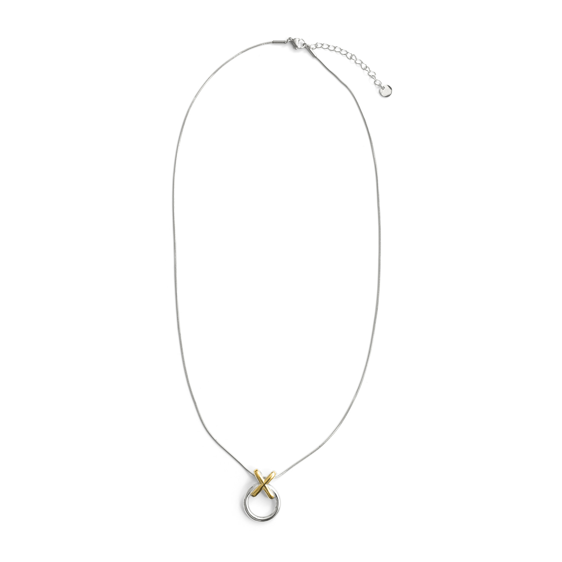 Collar Merilah acabado oro 18k y plata