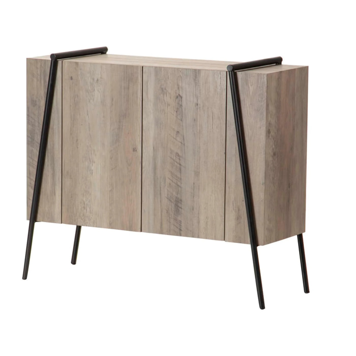 Aparador Mdf Metal Vinilo K/d 90x34x78 Cm