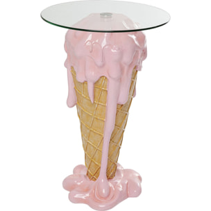 Table de bar glace rose 48cm Kare Design