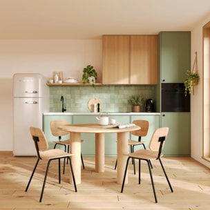 Table ronde en bois de manguier 4 personnes - Sacha