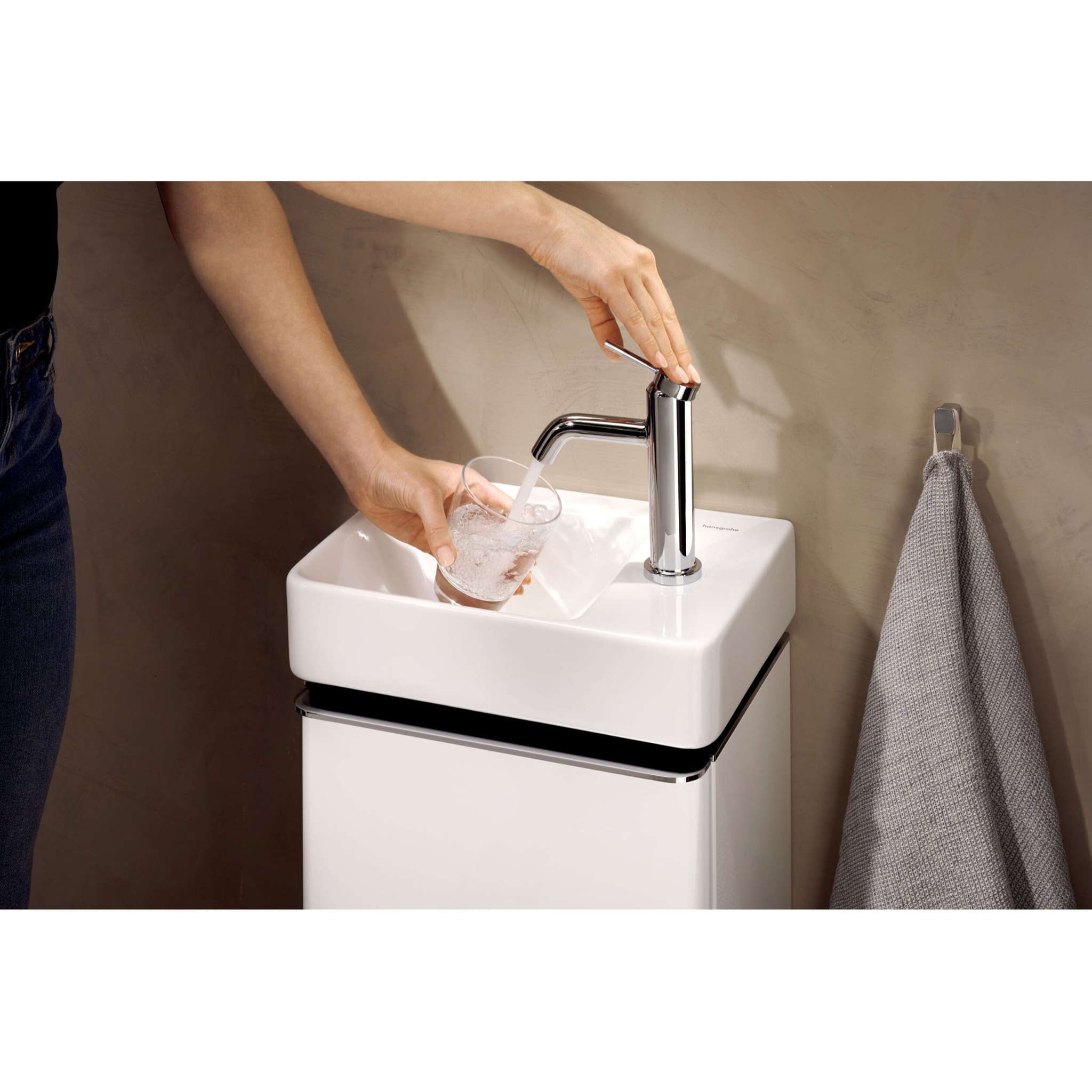 Mitigeur lavabo Tecturis S 80 Ecosmart+ Chromé
