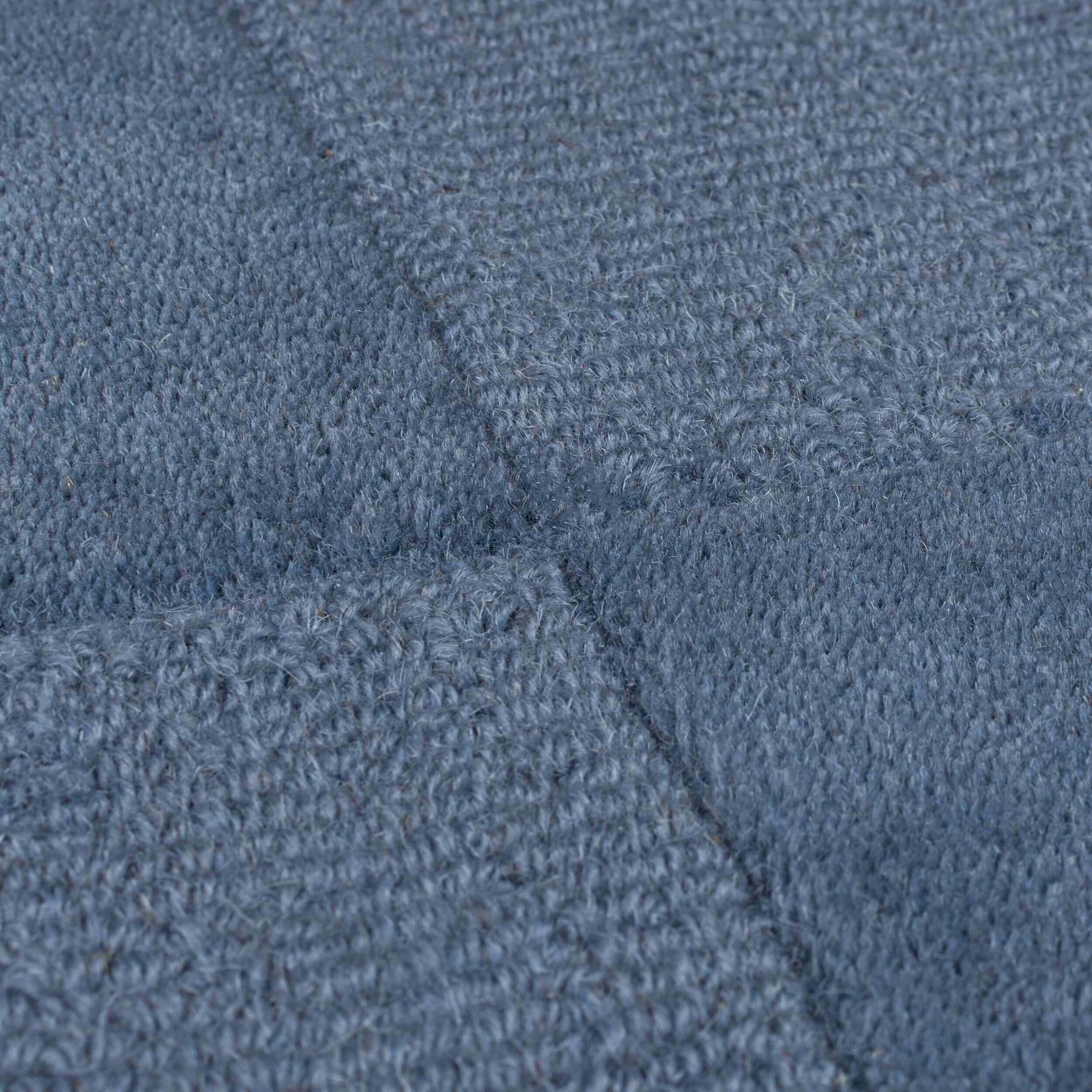 Tapis de couloir en laine CHECKERBOARD Bleu