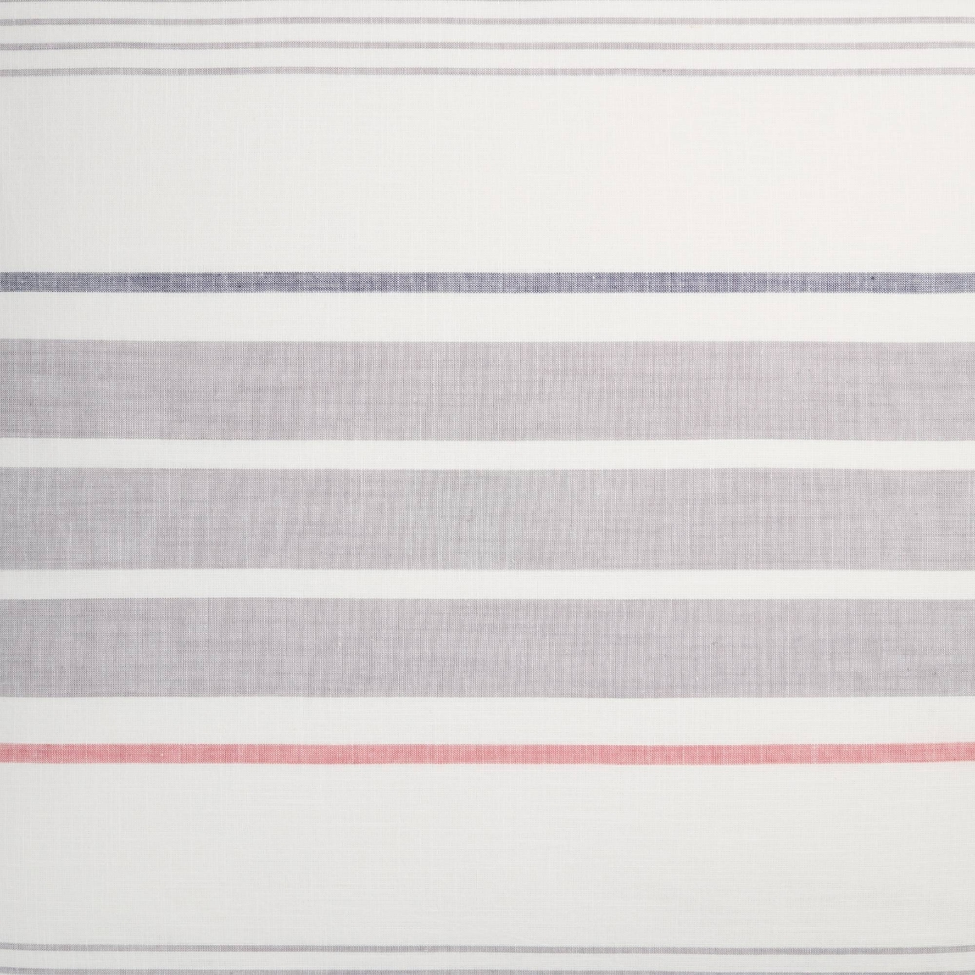 Funda cojín algodón rayas Liren color gris