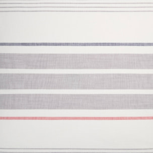Funda cojín algodón rayas Liren color gris