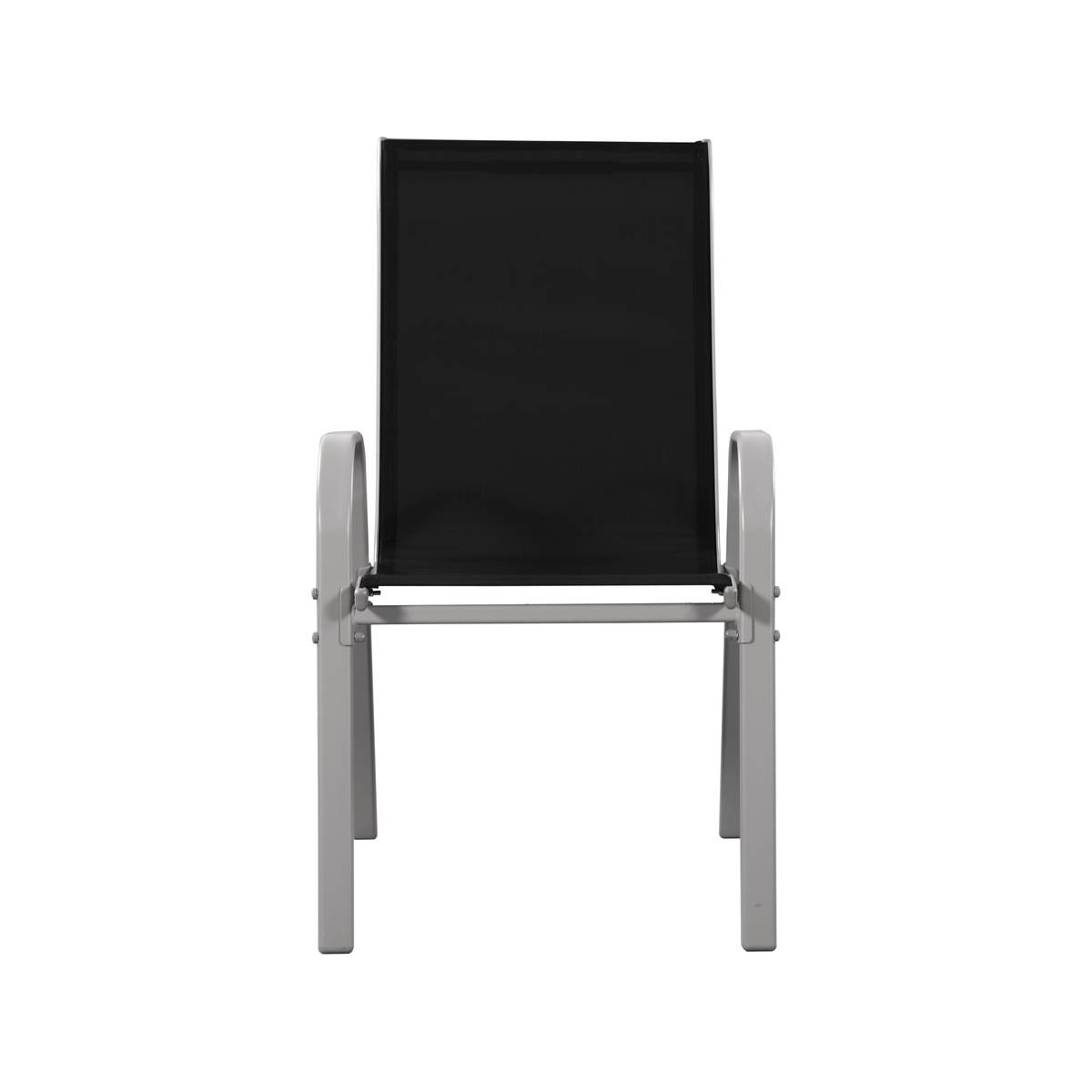 Fauteuil jardin Textilène "Cordoba" - Phoenix - Noir - Lot de 2