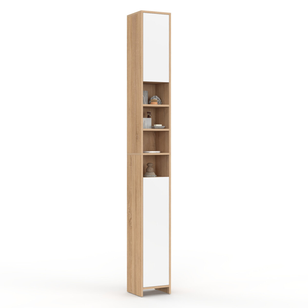 Colonne salle de bain Tom 2 portes 4 niches