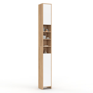Colonne salle de bain Tom 2 portes 4 niches