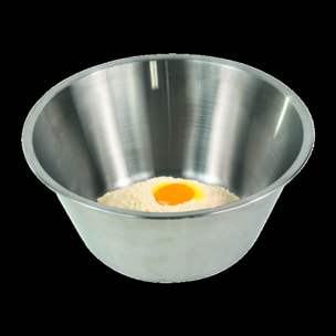 Bassine fond plat -inox - 32 cm