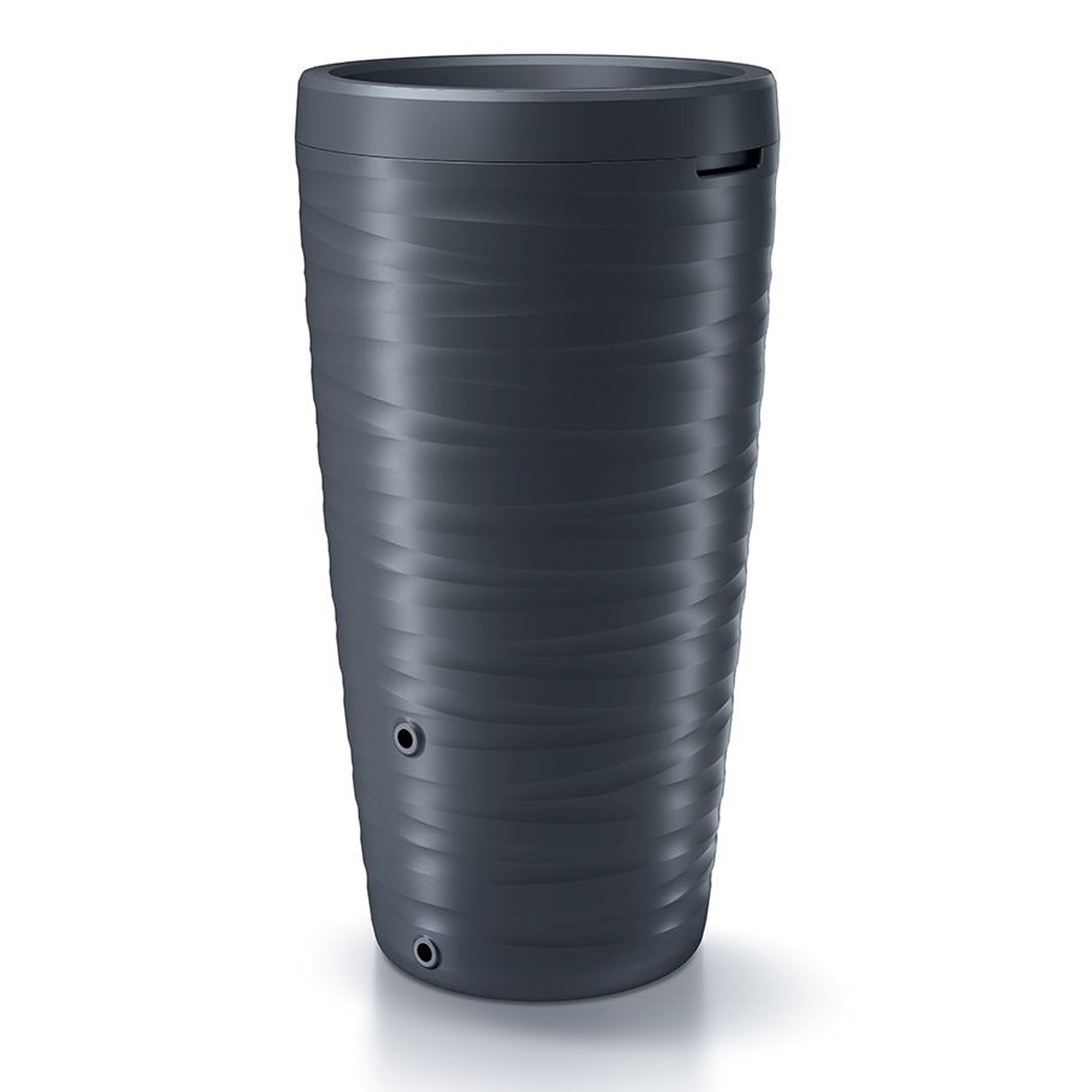 Barril de agua de lluvia 240l maze de plastico en color antracita 59,3 (largo) x 59,3 (ancho) x 111 (altura) cm