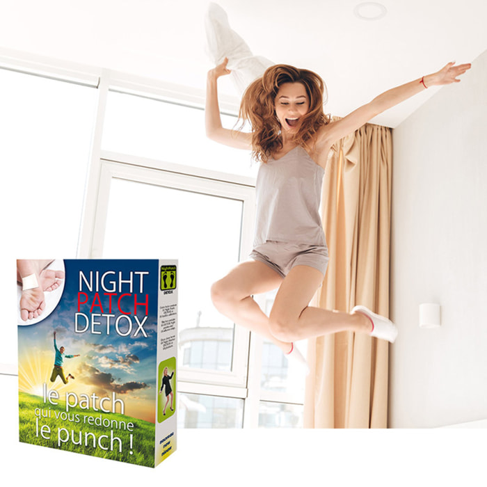 NUTRI EXPERT - Night Patch Detox - Aide à éliminer impuretés et toxines - 100% naturelle - Cure 5 jours - Boîte 10 patchs