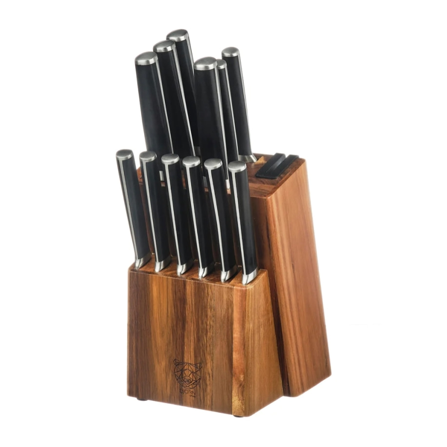 Bloc couteaux de cuisine et couteaux à steak JONA LOVIISA - 14 pièces