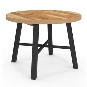 Table à manger ronde extensible Mathilde Ø110-150cm