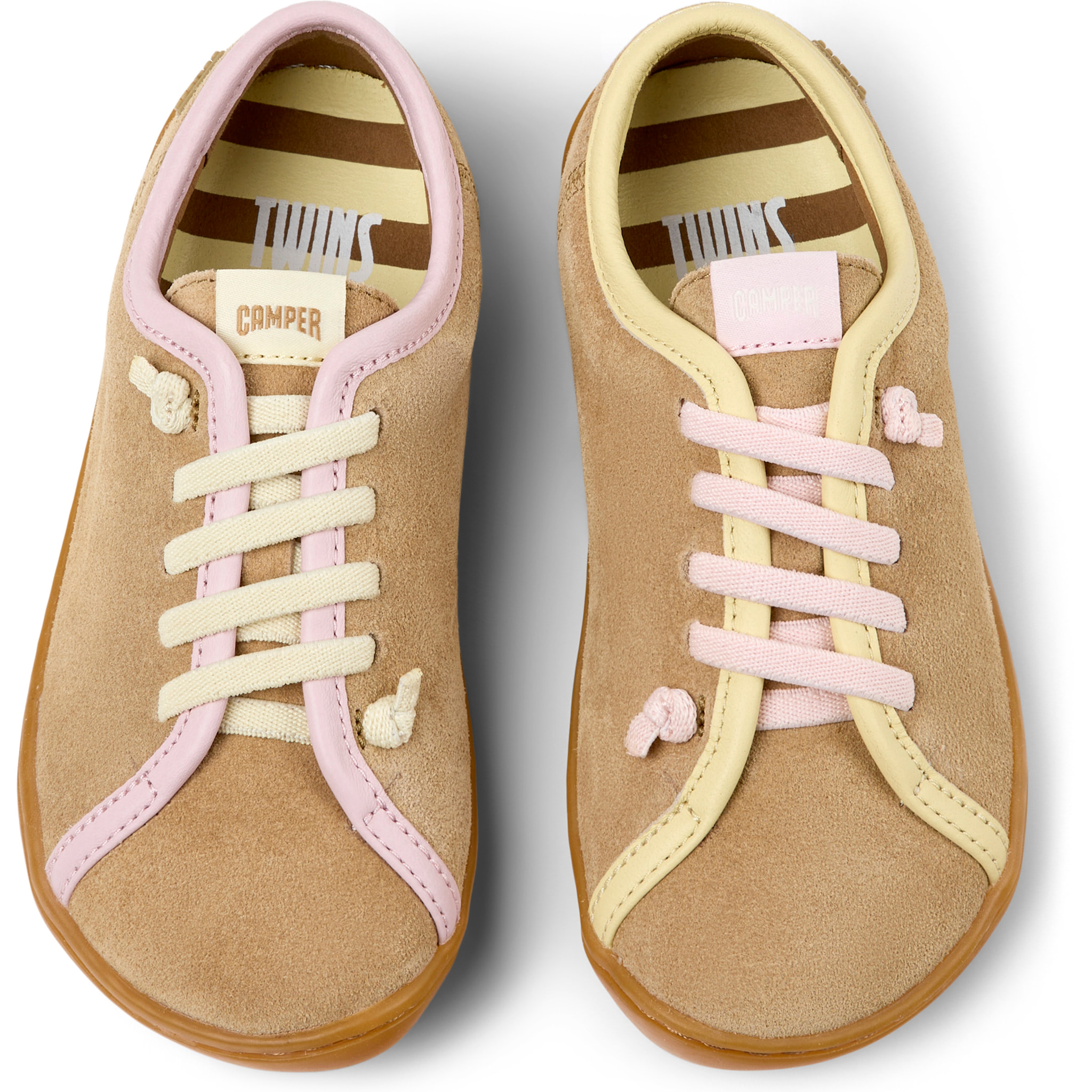 Zapatillas - CAMPER Peu Cami Kids Twins - Marron - Cuero de gamuza