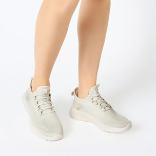 Slip on donna ghiaccio in tessuto