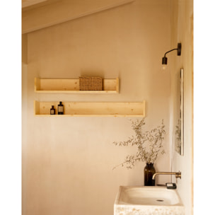 Estantería de madera maciza tono natural de varias medidas