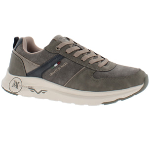 Armata di Mare Scarpe Uomo Sneakers Casual Stringate con Soletta Rimovibile in Memory Foam AMU 2N818 Dk Taupe