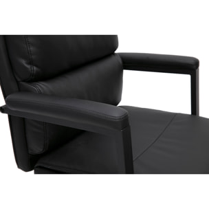 Fauteuil de bureau à roulettes noir SAEL