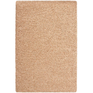 Alfombra lisa de pelo alto Catay beige, varias medidas disponibles